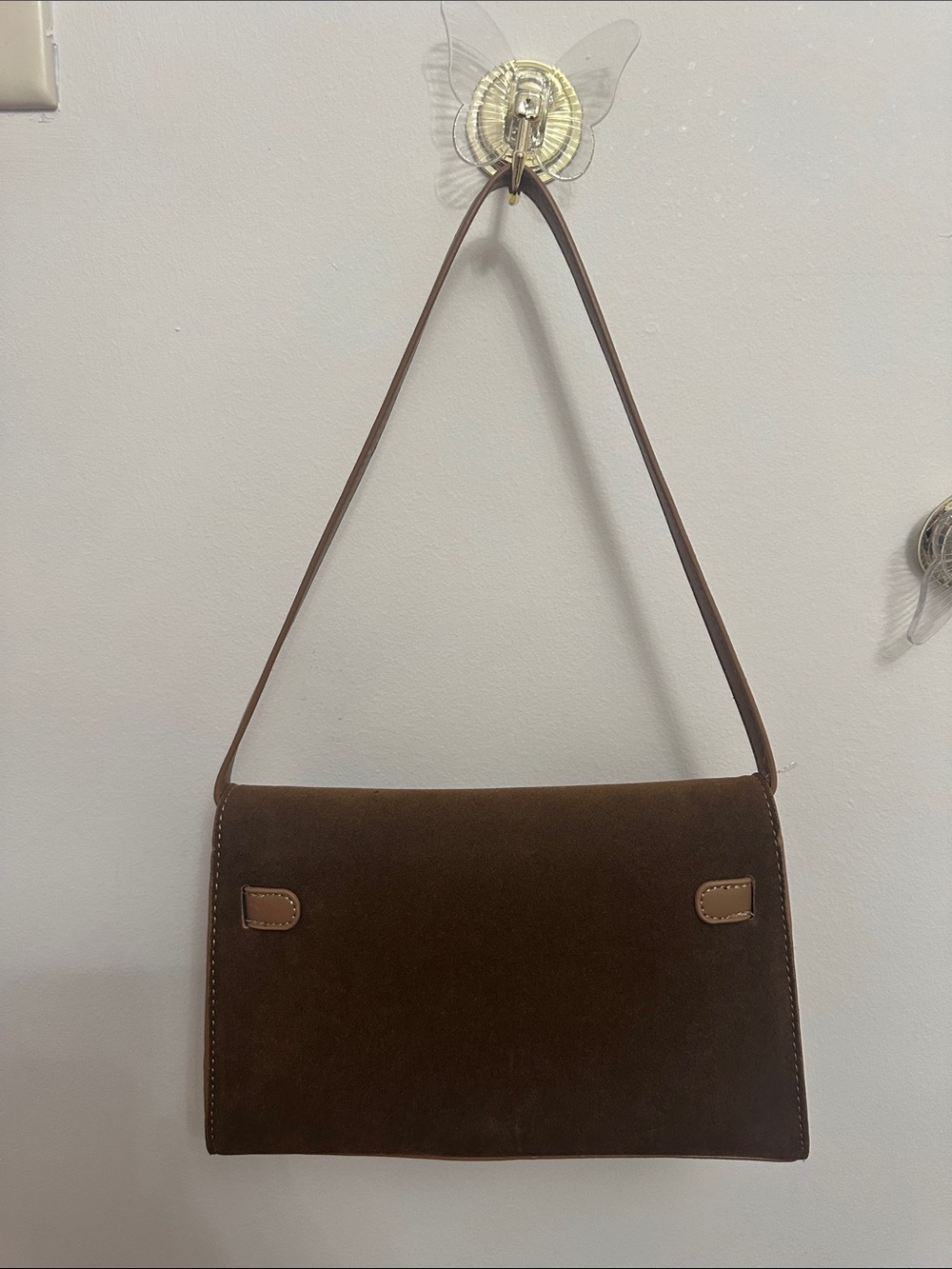 Brown shoulder purse - Picture 3 of 5